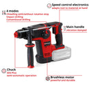 Einhell PROFESSIONAL Cordless Rotary Hammer TP-HD 18/26 Li BL - Solo - image 04