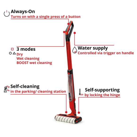 Einhell Cordless Hard Floor Cleaner CLEANEXXO - image 04