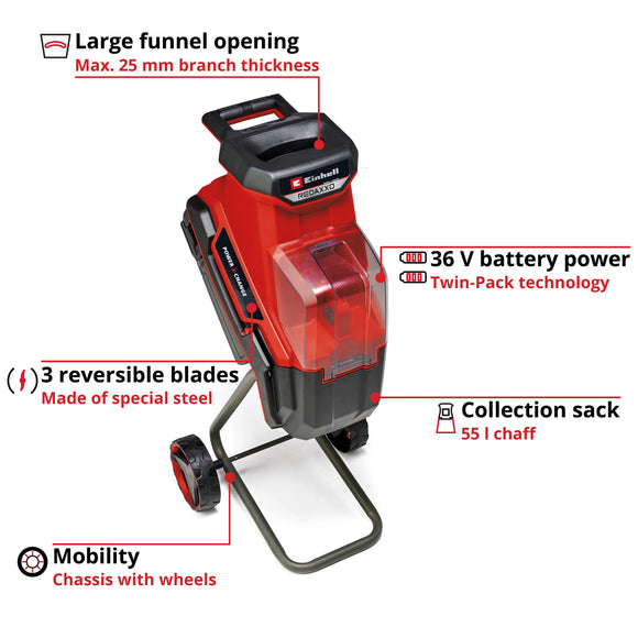 Einhell Cordless Knife Shredder REDAXXO 36/25 - image 03