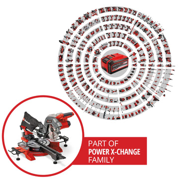 Einhell Cordless Sliding Mitre Saw TE-SM 36/8 L Li-Solo - image 02