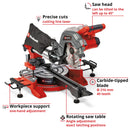 Einhell Cordless Sliding Mitre Saw TE-SM 36/8 L Li-Solo - image 03
