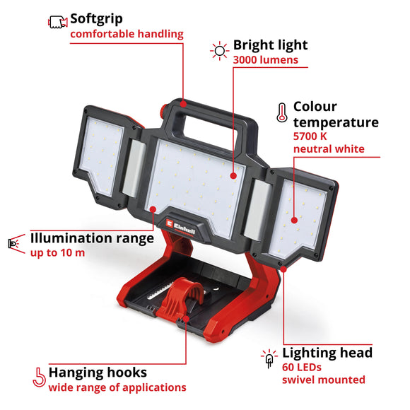 Einhell PROFESSIONAL Cordless Light TP-CL 18/3000 Li - Solo - image 03