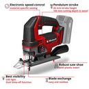 Einhell Cordless Jig Saw TE-JS 18/100 Li - Solo - image 04