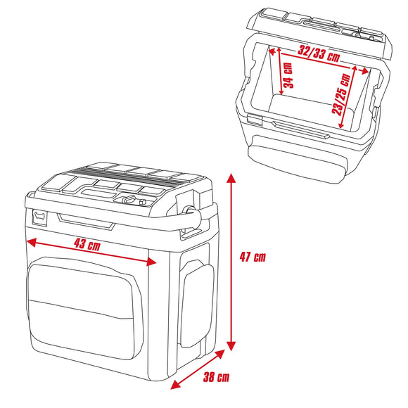 Einhell Battery-Powered Cooler Box 27L TE-COL 18/27 Li-Solo - image 14