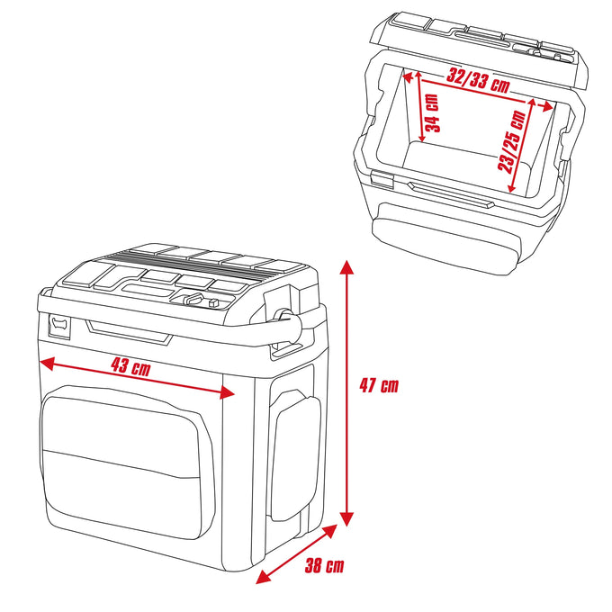 Einhell Battery-Powered Cooler Box 27L TE-COL 18/27 Li-Solo - image 14