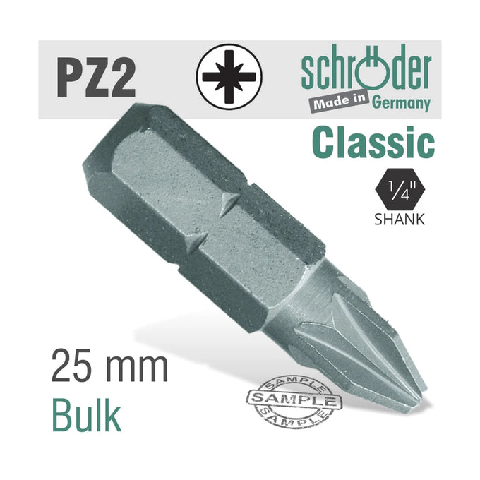 Schroder Pozi No. 2 x 25mm Classic Bit - image 01