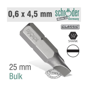 Schroder Slotted Bit 0.6 x 4.5 25mm - image 01