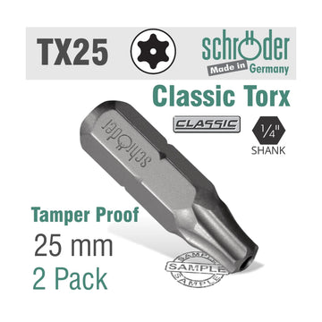 Schroder Torx Tamper Resistant T25H 2 Pack - image 01