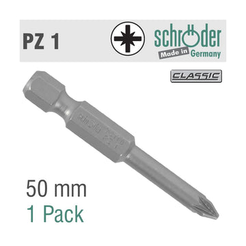 Schroder Pozi No. 1 x 50mm Classic Bit 2 Pack - image 01