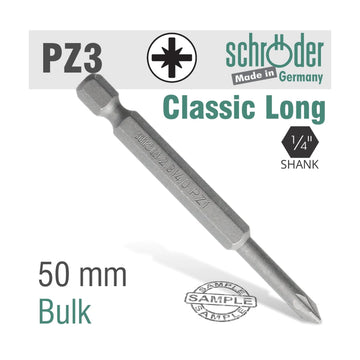 Schroder Pozi No. 3 x 50mm Classic Power Bit - image 01