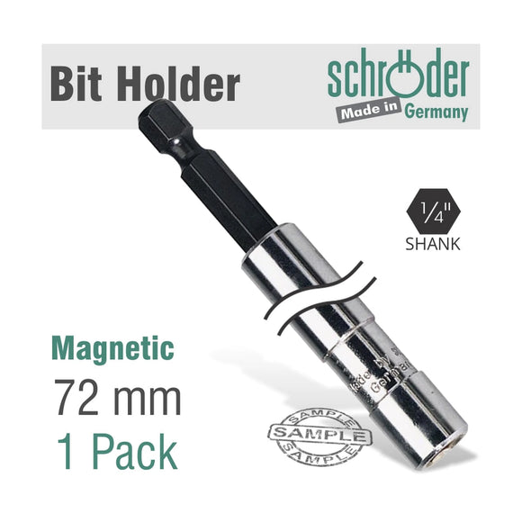 Schroder Magnetic Bit Holder 72 x 11.1mm 1 Pack - image 01
