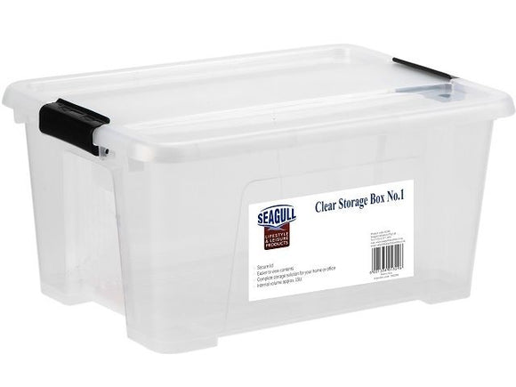 image of Seagull Clear Storage Box No.1 14L