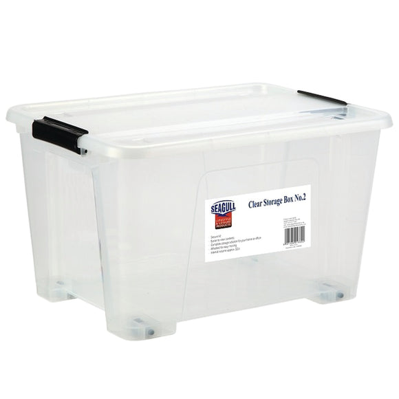 image of Seagull Clear Storage Box No.2 29L