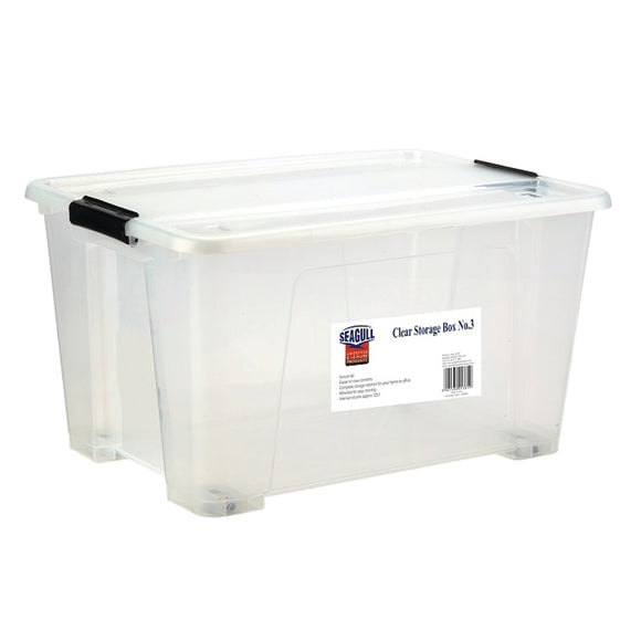 image of Seagull Clear Storage Box No.3 42L