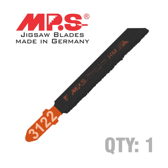 MPS Jigsaw Blade Tungsten Grit T-Shank 75mm 1 Pack T130RIFF - image 01