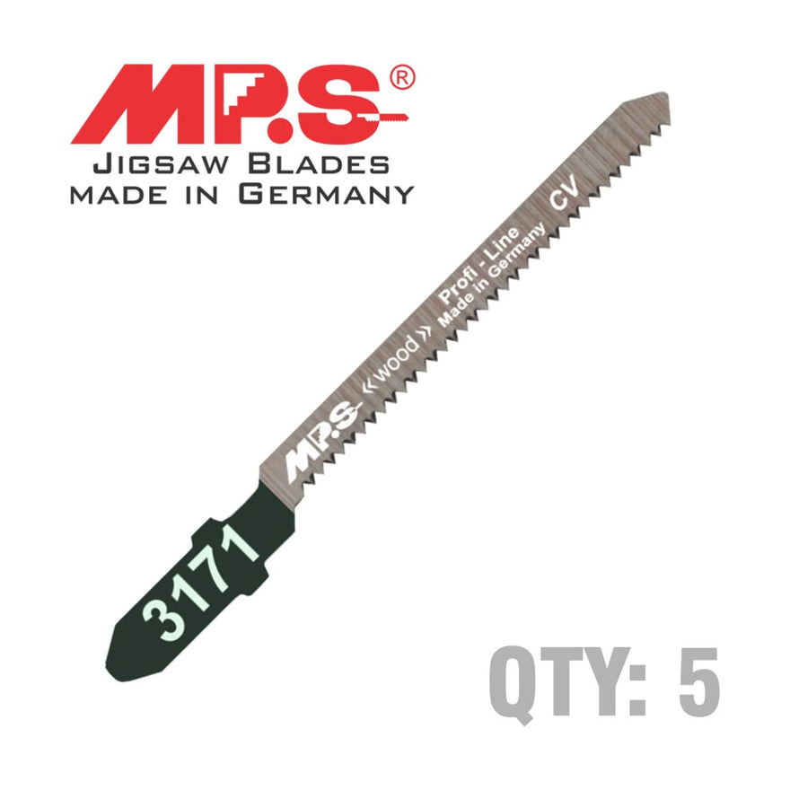 MPS Jigsaw Blade Wood Scroll T-Shank 19Tp T101AO - image 01