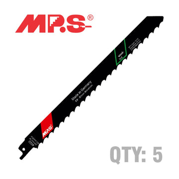 MPS Sabre Saw Blade Soft Wood, Const and Firewood 230mm 3 TPI 5 Pack - image 01