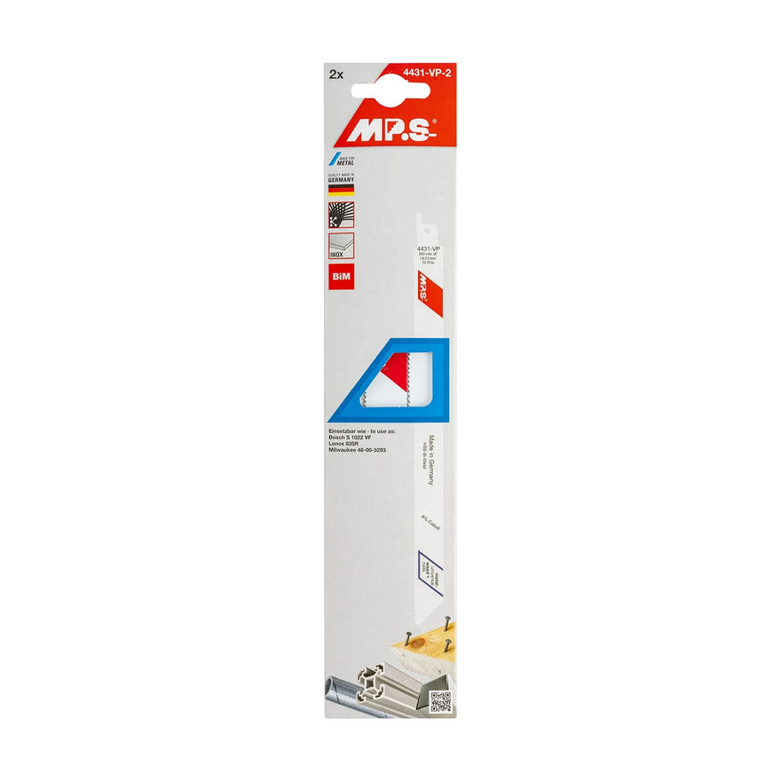 MPS Sabre Saw Blade 200mm 14/10 TPI 2 Pack - image 01