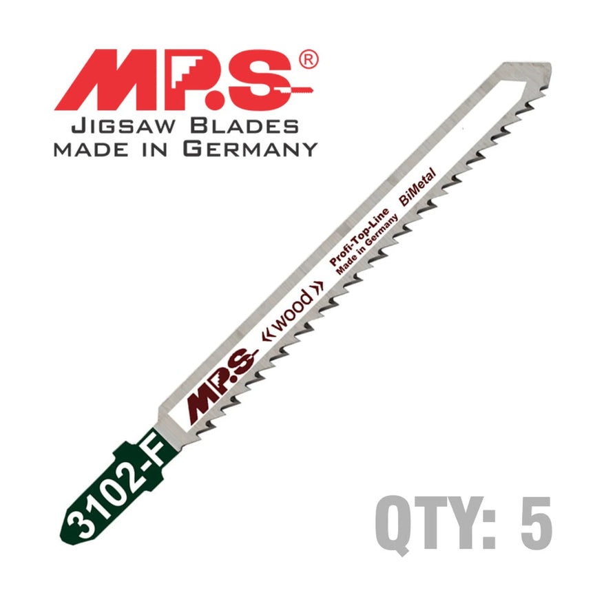 MPS Jigsaw Blade Wood T-Shank 10 TPI T101BRF - image 01