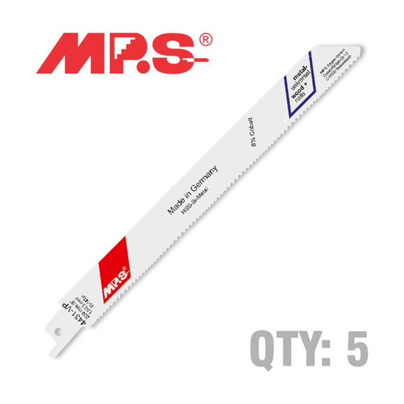MPS Sabre Saw Blade 200mm 14/10 TPI 5 Pack - image 01