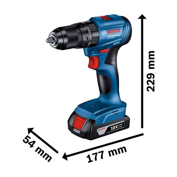 Bosch Cordless Impact Drill GSB 185-LI + 23 acc - image 05