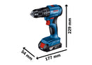 Bosch Cordless Impact Drill GSB 185-LI + 23 acc-5