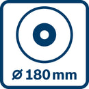 Bosch Cordless Large Angle Grinder GWS 18V-180 P Solo excl Battery & Charger-16