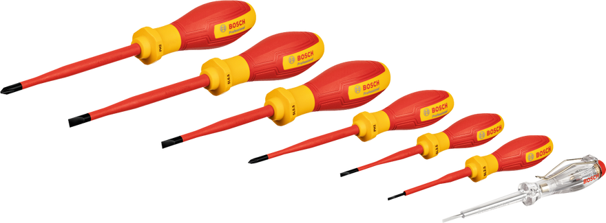 Bosch VDE Screwdriver Set 7pc (SL/PH)