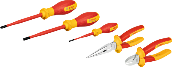 Bosch VDE Mixed Set 5pc (Pliers and Screwdrivers)
