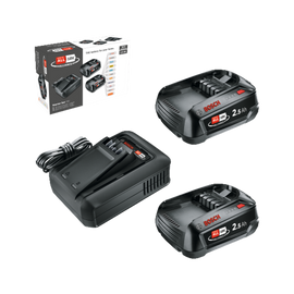 Bosch StarterKit 18V 2.5Ah Charger & 2 Batteries - 0