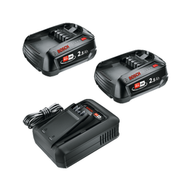 Bosch StarterKit 18V 2.5Ah Charger & 2 Batteries