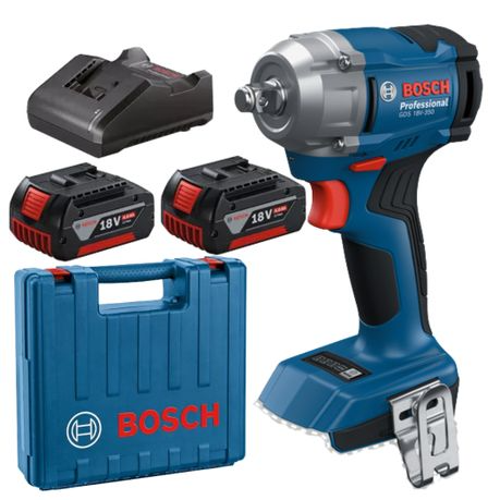 Bosch Cordless Impact Wrench GDS 18V-350 incl 2x4.0Ah Batteries
