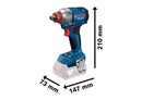 Bosch Cordless Impact Driver/Wrench GDX 18V-285 incl 2x2.0Ah Batteries-3