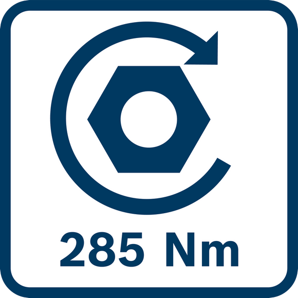 Bosch Cordless Impact Driver/Wrench GDX 18V-285 incl 2x2.0Ah Batteries