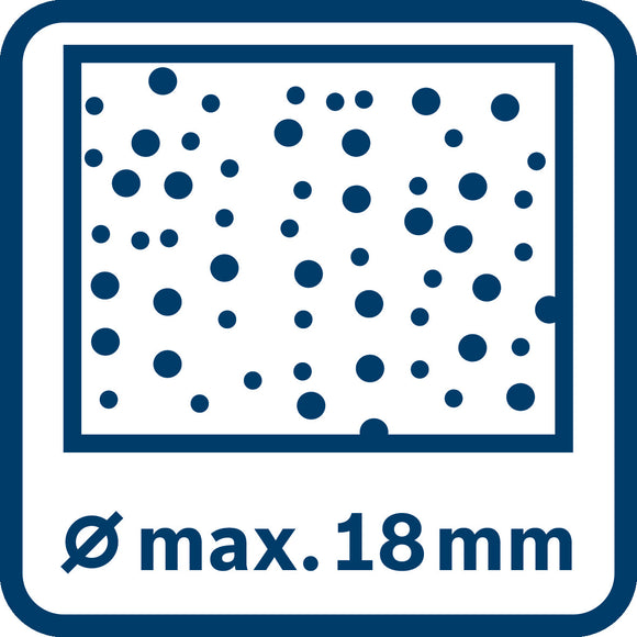 Bosch Cordless Rotary Hammers 1-2KG GBH 18V-18 incl 2x2.0Ah Batteries