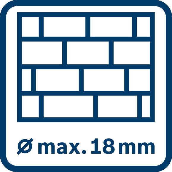 Bosch Cordless Rotary Hammers 1-2KG GBH 18V-18 incl 2x2.0Ah Batteries