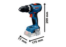 Bosch Cordless Impact Drill GSB 18V-65 Solo excl Battery & Charger-5