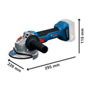 Bosch Cordless Small Angle Grinder GWS 18V-8 Solo excl Battery & Charger - image 02