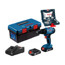 Bosch Cordless Impact Drill GSB 183-LI + 41pce Accessory Kit + Fisherman Box - image 01