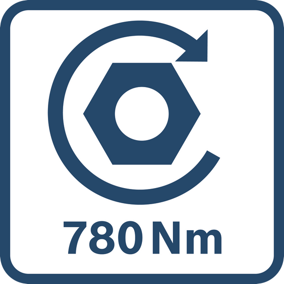 Bosch Cordless Impact Wrench GDS 18V-780 Solo excl Battery & Charger