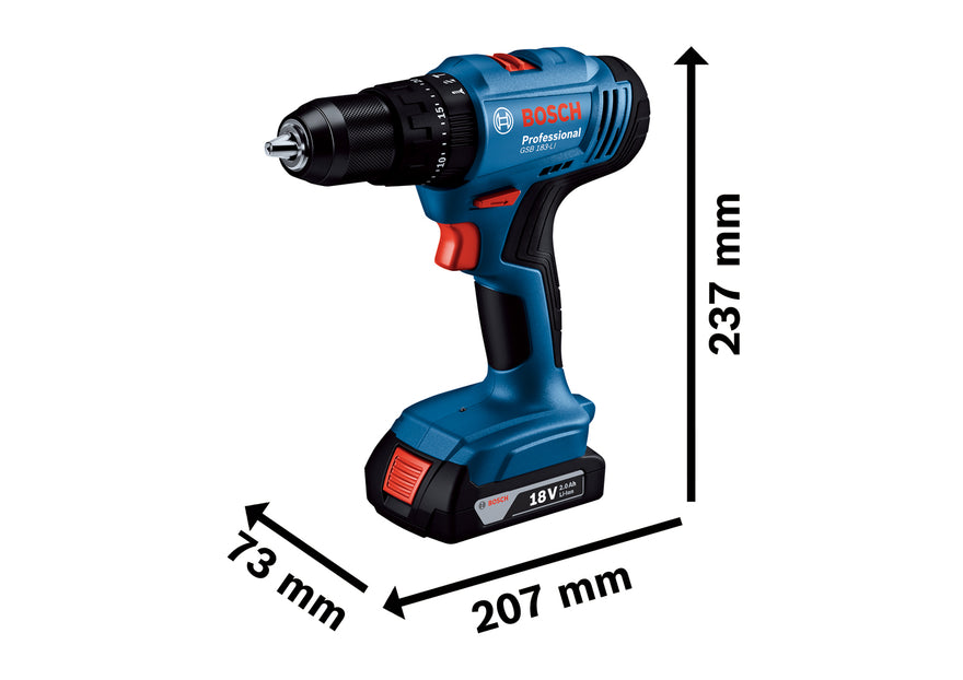 Bosch Cordless Impact Drill GSB 183-LI Solo excl Battery & Charger - 0