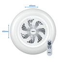 Alva 50cm Led Light / Ceiling Fan W Remote (White)-4