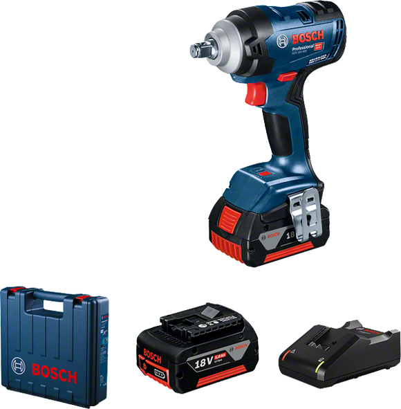 Bosch Cordless Impact Wrench GDS 18V-400 incl 2x5.0Ah Batteries