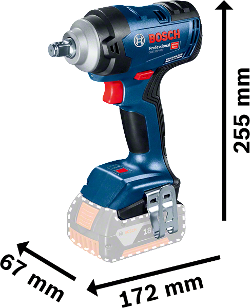 Bosch Cordless Impact Wrench GDS 18V-400 Solo excl Battery & Charger