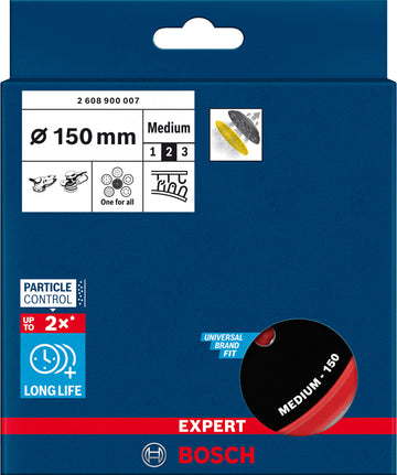 EXPERT Multihole Sanding Pad Universal, 150 mm, Medium - 0