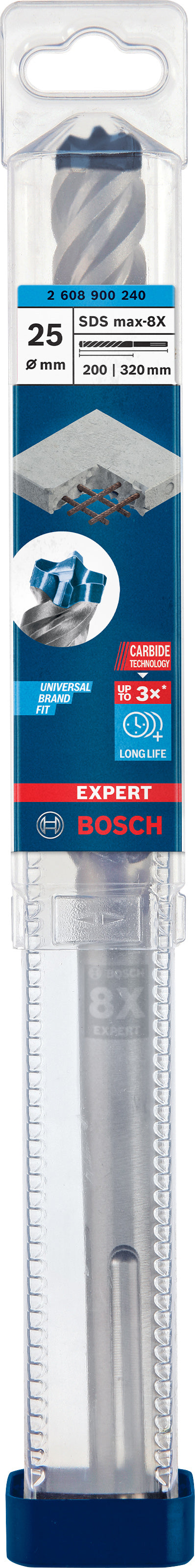 EXPERT SDS max-8X Hammer Drill Bit 25 x 200 x 320 mm