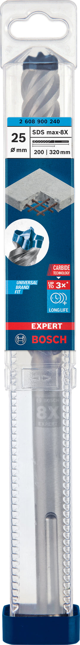 EXPERT SDS max-8X Hammer Drill Bit 25 x 200 x 320 mm - 0