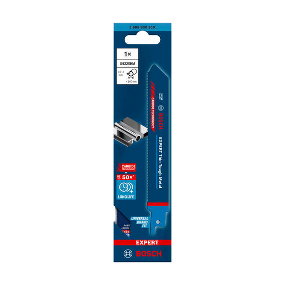 EXPERT ‘Thin Tough Metal’ S 922 EHM Reciprocating Saw Blade 1-pc
150x19x1 - image 02