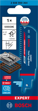 EXPERT ‘Thick Tough Metal’ S 555 CHC Reciprocating Saw Blade 1-pc
 100x25x1.25-2