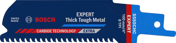 EXPERT ‘Thick Tough Metal’ S 555 CHC Reciprocating Saw Blade 1-pc
 100x25x1.25